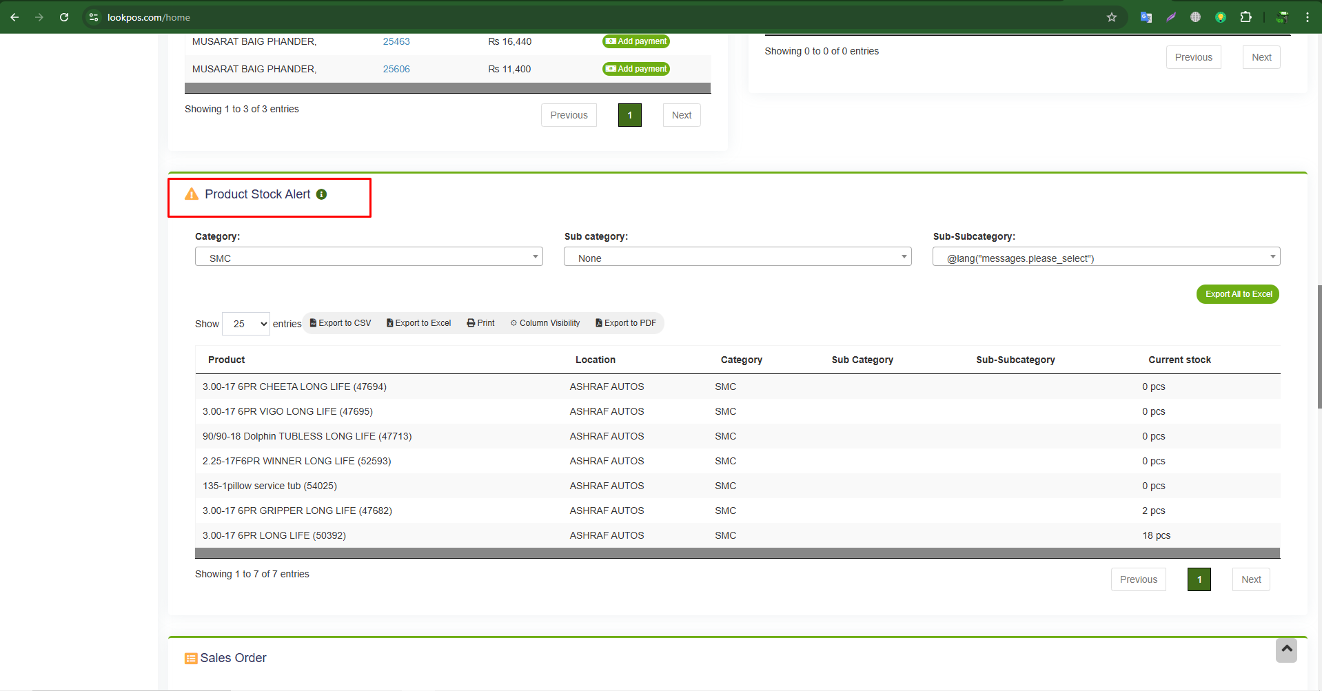 Low Stock Alert Report - Smart purchase suggestions